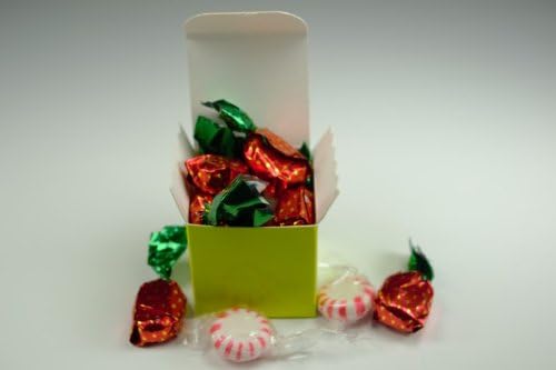 Lime Green 2" X 2" X 2" Glossy Wedding Favor Candy Gift Box - Pack of 50