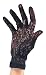 White or Black Lace Adult Gloves - Black