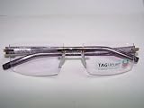 TAG HEUER 8102 003 POLISHED MINERAL RIMLESS EYEGLASSES