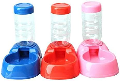Pet Dog Cat Puppy Automatic Water Feeder Water Drinking Dispenser Food Dish Bowl (ship random color)