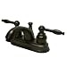 Kingston Brass KB2605KL Knight 4-Inch Centerset Lavatory Faucet, Oil Rubbed Bronze