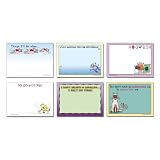 Oatmeal Studios Self-stick Note Pad Humorous Assortment, When Pigs Fly and 5 More, 6-Count (Pack of 2)