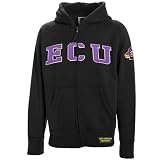 East Carolina Pirates Youth Black Burn Full Zip Hoody Sweatshirt