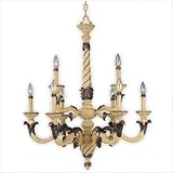 French Country Nine Light Chandelier