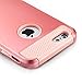 iPhone 6S Plus Case, EC™ Extra 2in1 Slim Case, Hybrid Dual Layer Shockproof Tough Plastic Silicone Hard Protective Case Cover for Apple iPhone 6 / 6S Plus (Rose Gold)