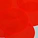 Round Vinyl Shape No Hole 70mm Red Go Go Fluorescent Edge Glow