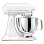 KitchenAid KSM150PSWW Artisan Series 5-Quart Mixer, White on White