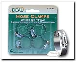 Ideal - Carbon Housing Micro-Gear Hose Clamp, 5/16" band, 1/4" to 5/8" range, 4 per pkg (5202V)
