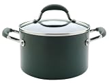 Meyer Anolon Advanced Hard Anodised Stockpot with Glass Lid & DuPont Autograph 2 Non-stick coating, 24 cm, 5.7 Litre