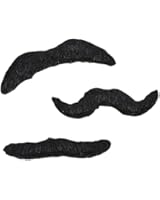 Rhode Island Novelty Adhesive Mustache Set pack of 12