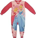 Disney 2 Princesses 1 Piece Fleece Pajamas for girls - 3T