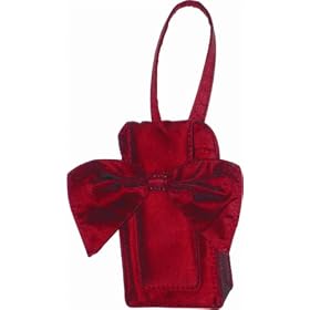 Nicole Miller Poly Silk Universal Carry Case with Hand Strap, Red