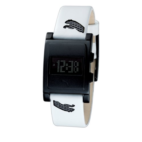 Puma Women's Digital Crystal Leather Watch #PU910052001