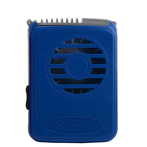 O2COOL® Deluxe Necklace Fan, Blue, set of 2