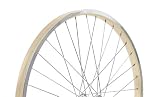 Nirve Rear Cruiser Bike Wheel (Cream, 26 x 1.75, 1-Speed Coaster Brake 14g x 36h)