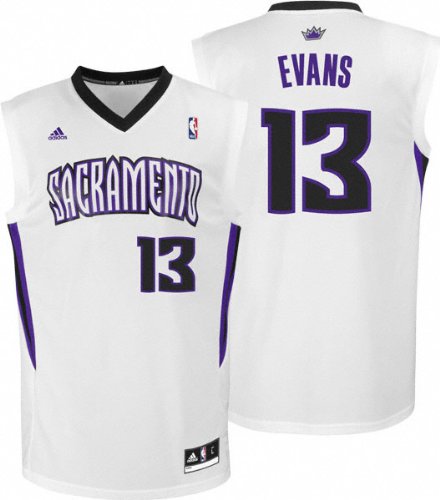 NBA Men's Sacramento Kings Tyreke Evans Revolution 30 Home Replica Jersey (White, Large)