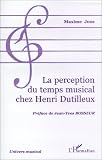 Revue L'Harmattan  / Perception du temps musicalchez henri dutilleux (la)