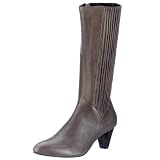 Betty Blue Betty Blue leather boot 158789, Damen Stiefel, grau, (grey leather 20)
