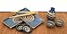 9-pc Sushi and Sake Set for 2 in Spiral Blue Includes Chop Sticks