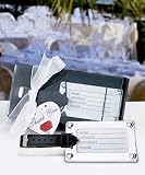 Chrome Luggage Tag Favor (Set of 14) – Wedding Party Favors