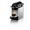 Nespresso Pixie Metal Grey EN125S DeLonghi  - Cafetera monodosis (19 bares, Apagado autom�tico, Sistema calentamiento r�pido), Color plateado