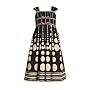 Bonnie Jean Girls PLUS Size NAVY BLUE & WHITE GRADED DOT BORDER EMPIRE WAIST DRESS