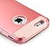 iPhone 6S case, technext020 Pink Tough Gel Armor Cover for iPhone 6 6S Protective Bumper Hybrid Hard Plastic and Soft Silicone Case for Apple iPhone 6 and iPhone 6S Rose Gold
