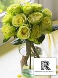 Rainforest Foundation Charity Bouquet, Eco-Friendly - Veriflora Certified, Chartreuse Rose Bouquet