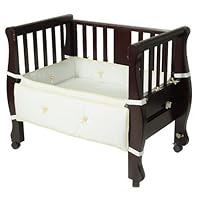 Arm's Reach Co-Sleeper Bassinet Sleigh Bed, Expresso