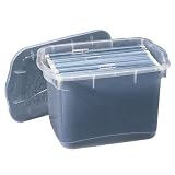 Rubbermaid 9A8600CLR Clear Hanging File Tote, 10-1/2w x 16-1/4d x 11h