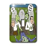 Rich Diesslins Funny General Cartoons - Halloween - Zombie Practical Jokes - Clinton and Nixon Masks - Light Switch Covers - single toggle switch
