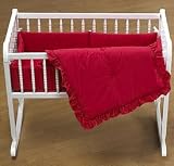 Primary Colors Cradle Bedding - Color Pink - Size 18X36