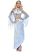 Romeos Juliette Costume Blue Renaissance Costume Sheer Sleeves Lace Up Dress