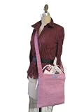 V2SL Florida Chenille'07 Series of Vela TESAGE tote bags, Style 2S, Soft Cotton Chenille, Shoulder bags with Drawstring Closure Top,