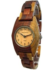 Tense Womens Cascade Wooden Watch with Stainless Steel Clasp L8109I