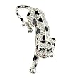 Swarovski Crystal Clear Crystal Tiger Brooches And Pins