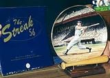 Joe DiMaggio autographed New York Yankees Hit Streak commemorative plate