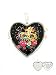 Fashion Jewelry ~ Heart Locket Hook Pendant with Crown and Flowers Design