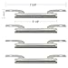 Hotsizz 09423(4-pack) Stainless Steel crossover tube Replacement for Select Gas Grill Models by Brinkmann and Others