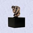 Human form statue home garden male torment sculpture