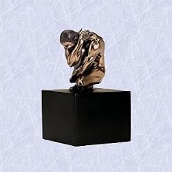 Human form statue home garden male torment sculpture