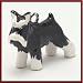 schnauzer6 - MiniPets Sterling Silver Enameled Miniature Schnauzer Dog Charm