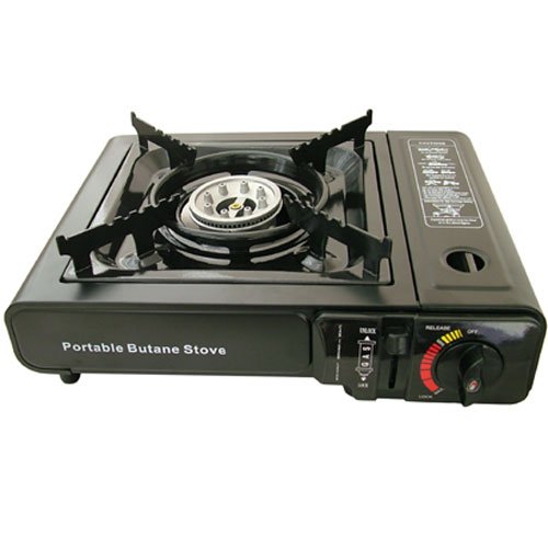 Portable Camping Gas Cooker Stove + 2 Free Gas Cartridges Refills