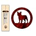 French Bulldog Wind Chimes X-SMALL Silver