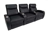 IMAGE OF Rialto Home Theater Seating - Row of 3 (Black)