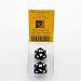 Black Jumbo Dice with White Numbers D20 31mm Pack of 2 Wondertrail
