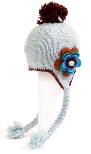 Warm Wool Knit Flower Hat for Kids price Warm Wool Knit Flower Hat for Kids price