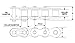 Koch 7460101 Roller Chain, #60-H, 10 Feet