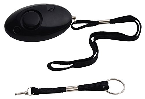 Vigilant 135dB Personal Alarm Professional Series with Belt Clip, Wrist Strap and Emergency Grenade Pin Rip Cord Activation (Available in Black or Clear Blue)