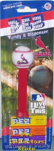 St. Louis Cardinals  12 Packs of MLB Pez Candy Dispenser